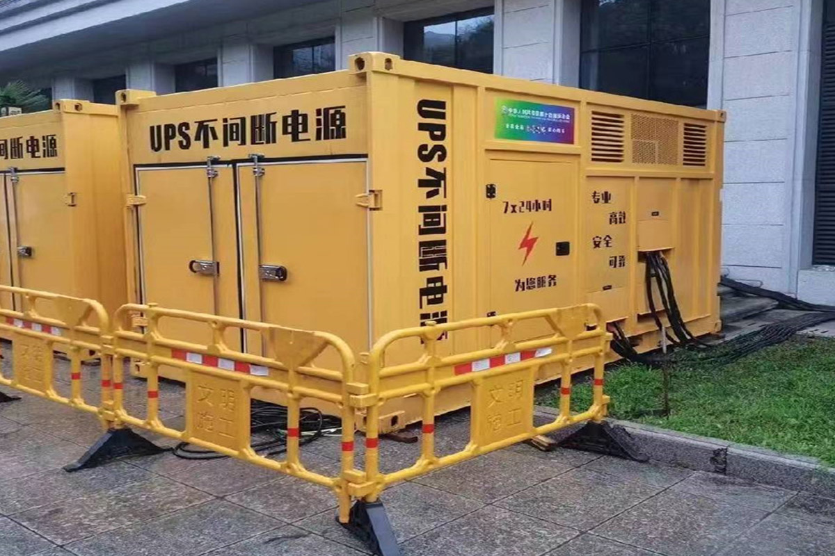 九合垸原种场发电机租赁施工现场