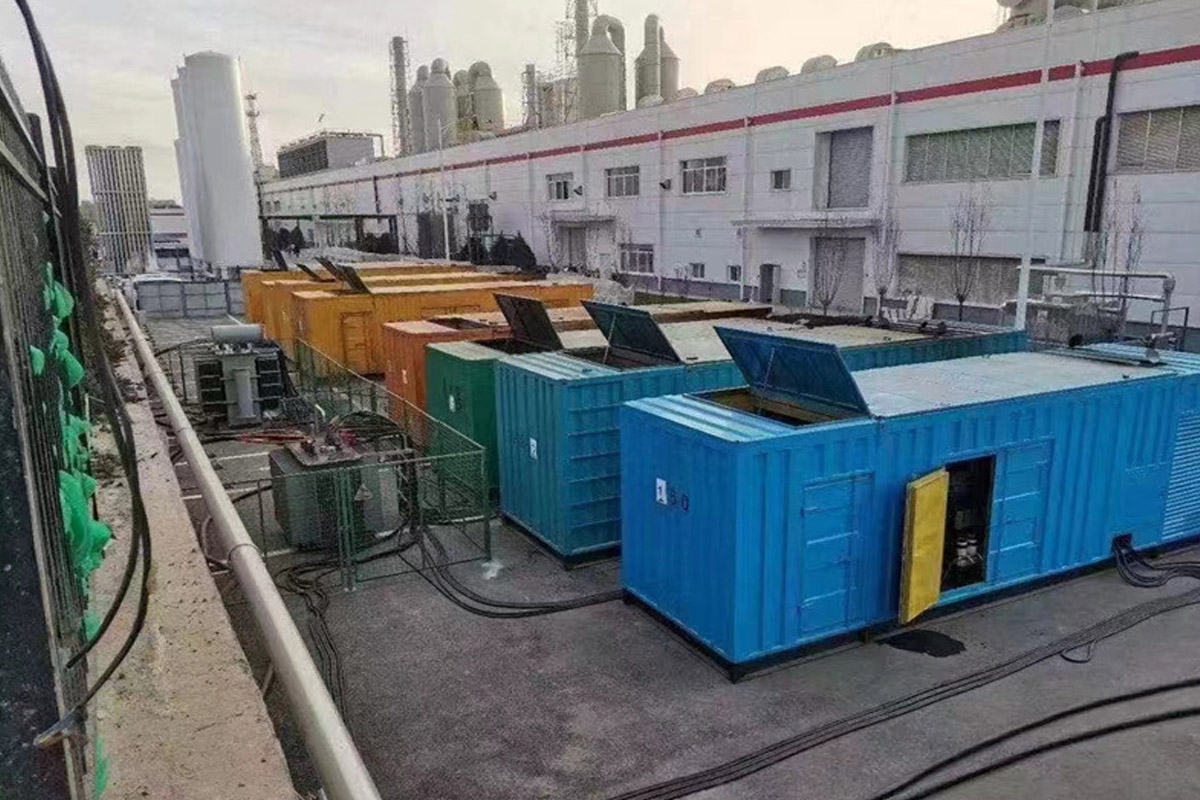 九合垸原种场发电机租赁施工现场